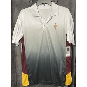 NWT Arizona State University Sun Devils Polo Shirt Colosseum Mens Size M